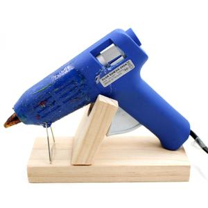 글루건 거치대 우드 짧은글로건 소형 본드총 고정대