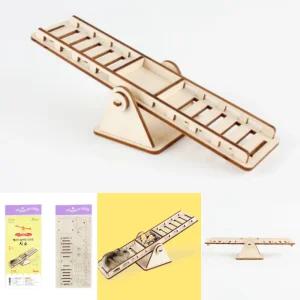 영공방 햄스터 놀이터시리즈 (시소) 애완동물 놀이기구 나무모형 만들기 DIY YM500