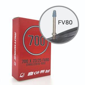 흥아 튜브 27인치 700X23/25  FV80mm  프레스타 하이브리드 픽시 자전거