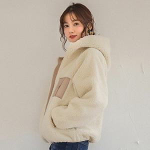 여성 플리스 후드집업 뽀글이 후리스집업 2컬러 (HJJ-W9C85F0)