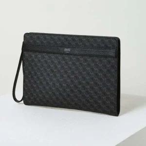 [닥스](센텀시티점)DBBA5E034BK [LOUIS GRID] 블랙 DD 패턴 클러치백