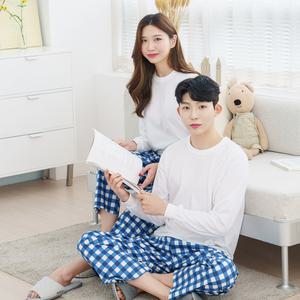 예스플러스 특면 9부 40수 주머니 파자마 마린