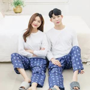 예스플러스 특면 9부 40수 주머니 파자마 빈티지
