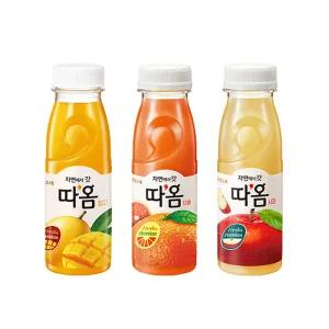 빙그레 따옴주스 235ml 3가지맛 자몽맛4+사과맛4+망고4/총12개입/냉장무배