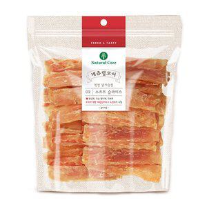 [네츄럴코어]천연닭가슴살 소프트슬라이스 400g 네츄럴코어 강아지 간식