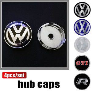 휠캡 허브스페이스 자동차 휠 센터 허브 캡 타이어 림 커버 폭스바겐 VW GTI R 골프 폴로 티구안 파사트 B6