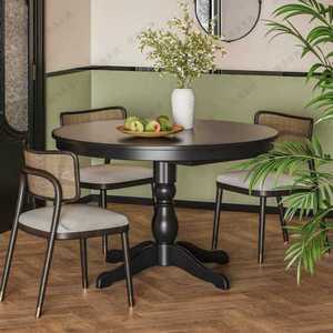 엔틱 원목 원형 테이블 탁자 원탁 우드 커피 북유럽