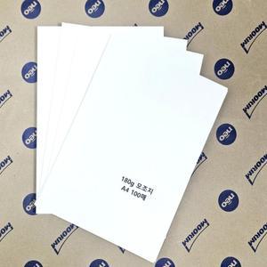 A4 180g 무림 모조지 두꺼운 백상지 복사 인쇄 프린트 용지 100매