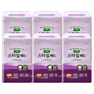 디펜드 스타일 패드 여성용 중용량 24매 x6팩 /요실금패드 기저귀