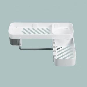 [JHQSU197_52DU]180도 부착식 무타공 욕실선반 욕실