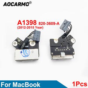 Aocarmo-전원 DC 잭 호환 애플 맥북 프로 15 인치 레티나 A1398 2012- 201형 820-3609-A 충전 포트 교체 부