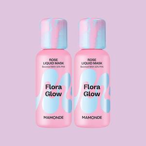 마몽드 촉촉한 산뜻한 플로라 글로우 로즈리퀴드 마스크 80ml/화잘먹마스크 ,PHA결광