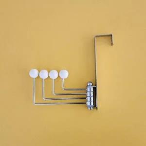 [셀러허브 패션][JHQRMFG0_4B]모자 가방걸이 회전형 행거 도어 후크 4구