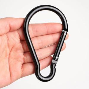알루미늄 합금 카라비너 후크 조롱박 모양 비 디자인 대형 하이킹 캠핑 링크