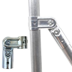 무용접 원형 파이프 연결 커넥터 A 대각선 배관 고정 메탈 조인트 선반 비닐 하우스 조립