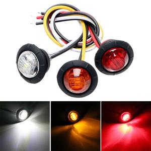 12V 미등 오토바이 브레이크 신호등 LED 사이드 마커 램프 위치 클리어런스 후면 표시기 트레일러 트럭 액