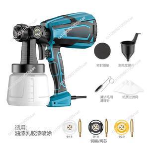 페인팅 스프레이건 전기 분무기 구리 노즐 패턴 쉬운 사용 1000ml 컨테이너