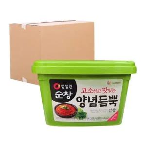 [청정원] 순창 양념듬뿍 쌈장 (사각) 500g 20입 (박스)