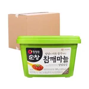 [청정원] 참깨마늘양념 쌈장 500g 20입 (박스)