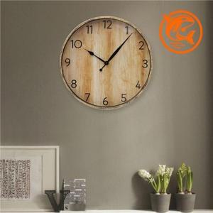 인테리어 자연색 벽시계 시간 표시 빈티지 소품 (3mnfG)