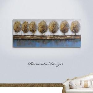 가로수강풍경심플특대  유화 벽걸이 그림액자