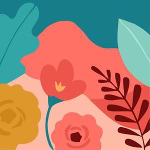 하모니아트 모던DIY 유화그리기 세트 20x20 꽃의 노래2