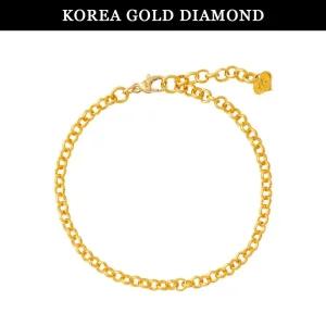 갤러리아 순금 24k 팔찌 여자 금 고방 체인 디자인 7.5g