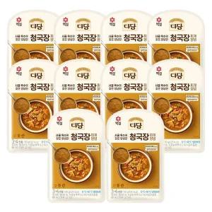 [하프클럽/CJ제일제당]백설 다담 청국장찌개양념 130g x10개