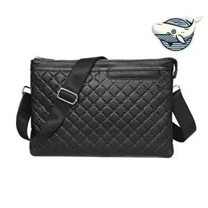 스타일리시 소가죽 남성 퀼팅 크로스백 유니크-WFGVBH3