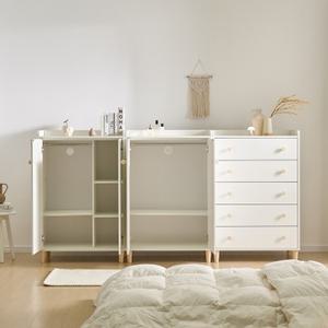 [히트가구] CD207 서랍 옷장세트 다리형 2400 2colors (착불)