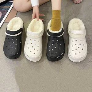 탈부착 내피 펀칭 슬리퍼 샌들 겸용 백스트랩 키높이-WFGD3CT