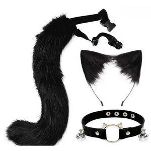 구미호꼬리 코스프레 여우 구미호 헤어밴드 단일 고양이