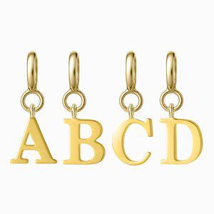 [모아르]14K 알파벳 이니셜 펜던트