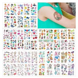 KC인증 어린이 타투 스티커 유아동 캐릭터 판박이 세트