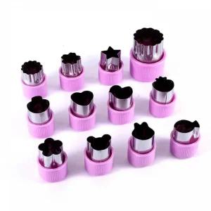 12가지 야채 모양틀 베이킹 쿠키 커터 찍기틀 떡틀 도구