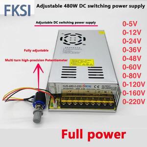 DIN 레일 파워 서플라이가변 전압 조정 스위칭 전원 공급 장치, AC 컨버터, 480W 220V, 110V, DC 12V, 24V,