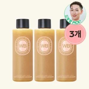 [조성아뷰티공식]  200ml x 3개 원더바스 레몬청클렌저+슈퍼베지톡스 클렌저 리뉴얼