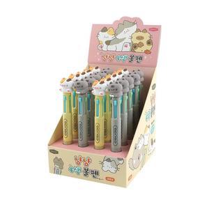 [핑크풋] 냥냥 4색 볼펜 20개(박스)
