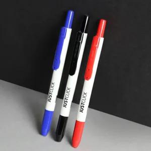 모리스 저스트클릭 네임펜F MRN-104 0.7mm 뚜껑 캡 없는 노크식 원터치 펜