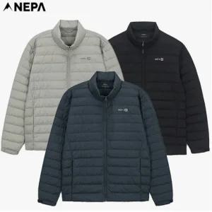 [롯데백화점]네파 남성 슬림 패딩 레타 스탠넥 경량 구스 다운 자켓 7K72021