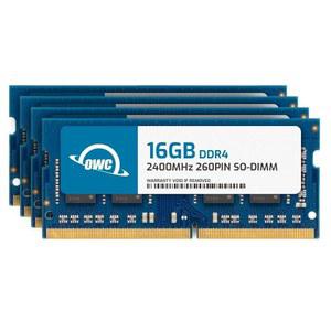 [미국배송] OWC 64GB(4X16GB) DDR4 2400MHZ RAM 메모리 모듈 노트북 260핀 CL17 2RX8 SODIMM 비ECC 1.2V 업그레이드 PC4-19200