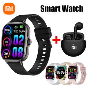 Xiaomi 스마트 시계 2025 안드로이드 선물 블루투스 통화 Smartwatch 2024 터치 다이얼 음악 피트니스 트래