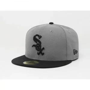 [관부가세포함] New Era 59Fifty 남성 여성 모자 MLB 베이직 시카고 화이트삭스 스톰 그레이 피