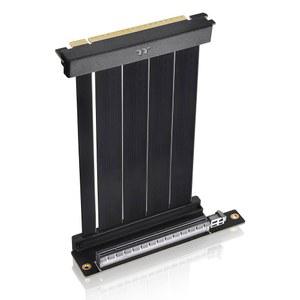 [미국배송] 써멀테이크 PCIE 4.0 듀얼 90 커넥터 라이저 케이블 16GBPS 고속 전송 130MM EMI 차폐 AC-071-CO1OTN-C1 3년 보증
