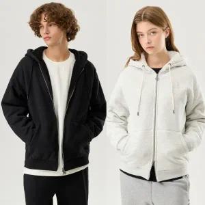 [롯데백화점]르꼬끄 공용 셸파 기모 후드집업 QP423TFTO2