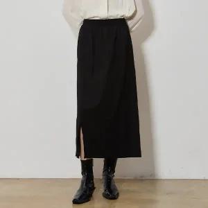 [보니스팍스][보니스팍스(Bonispax)] 허리밴딩 밑단 트임 스커트(택가격 99000원)