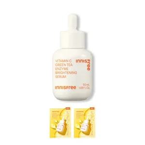 이니스프리 비타C 그린티 토닝 세럼 50mL + 비타C 그린티 세럼 겔 마스크 2매