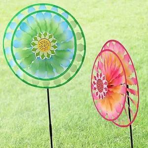 [셀러에이드]야외 바람개비 화단 정원 대형 꾸미기 2P 세트 2중