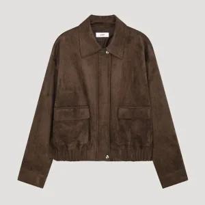 [롯데백화점]리스트 스웨이드 블루종 점퍼 TWWJPP52080