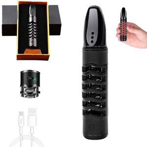 재가 없는 레이지 파이프, 수도관용 재 캐처, 휴대용 자동차 USB 충전 재떨이, 전기 불꽃 없는 텅스텐 라이터, 자동차용 선물 상자 , 청결 보장